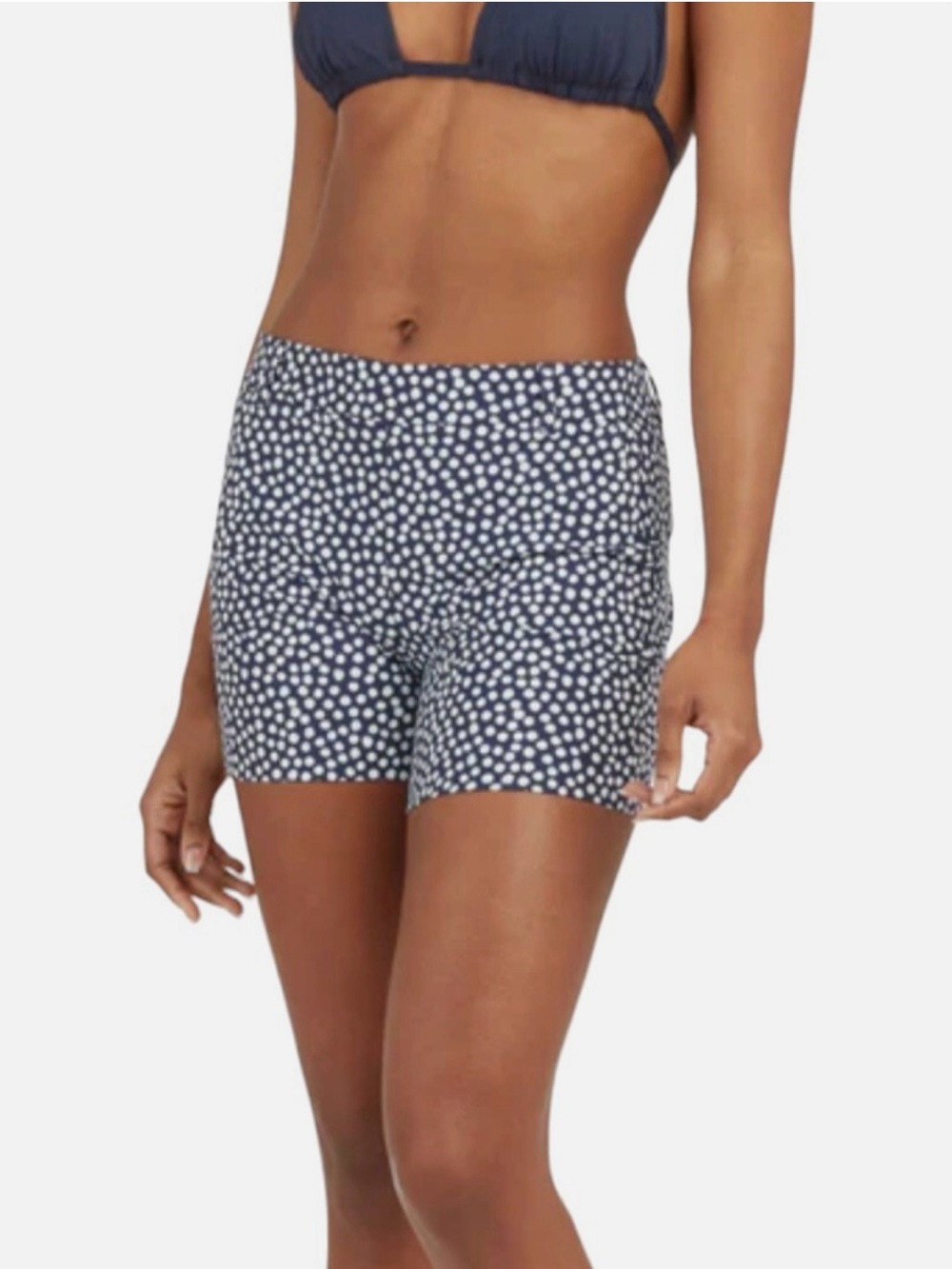 SPANX Sunshine Shorts 4” Painted Dot Navy UPF50